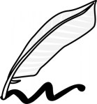 writing-using-a-feather-and-ink-clip-art