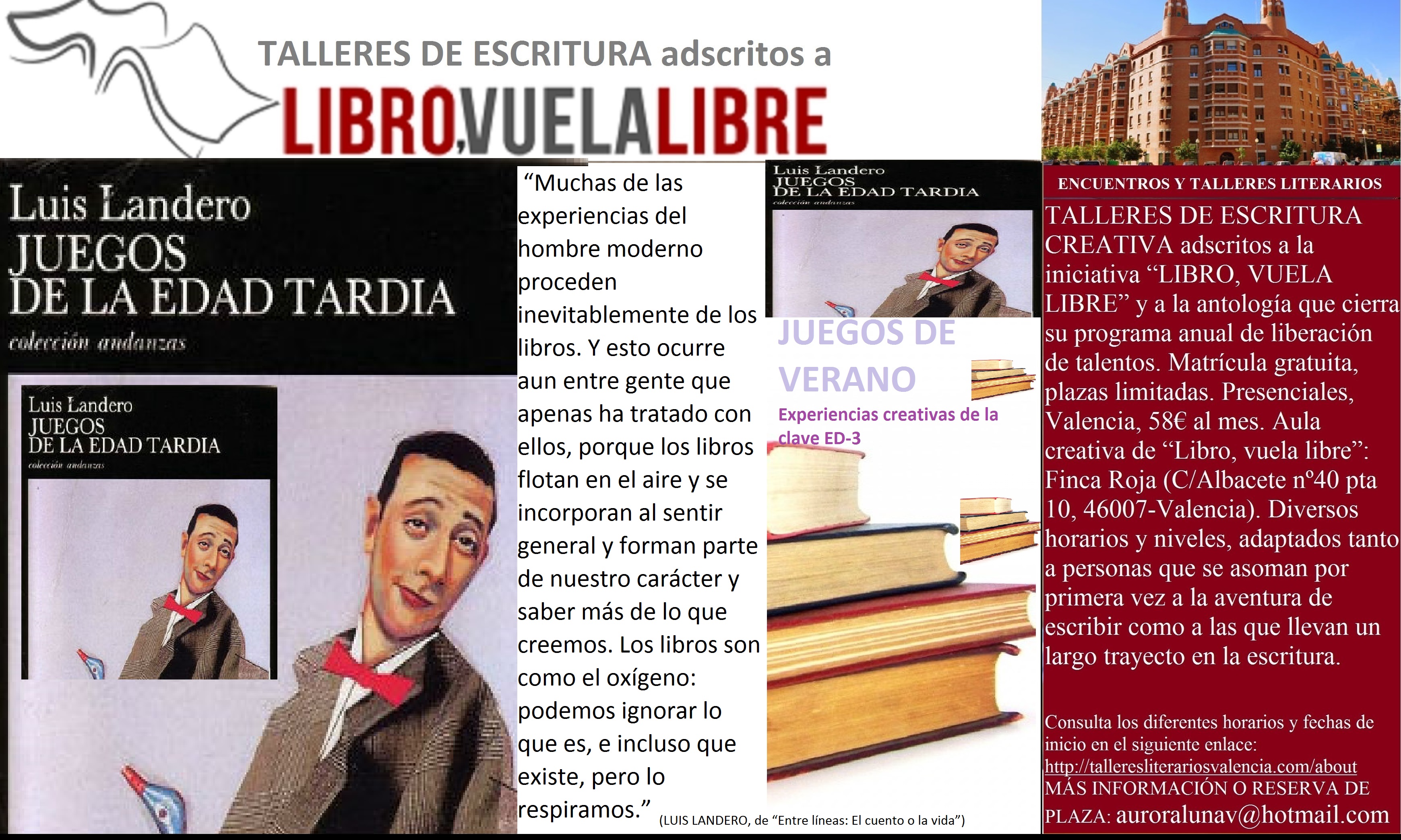 Taller de escritura en Valencia