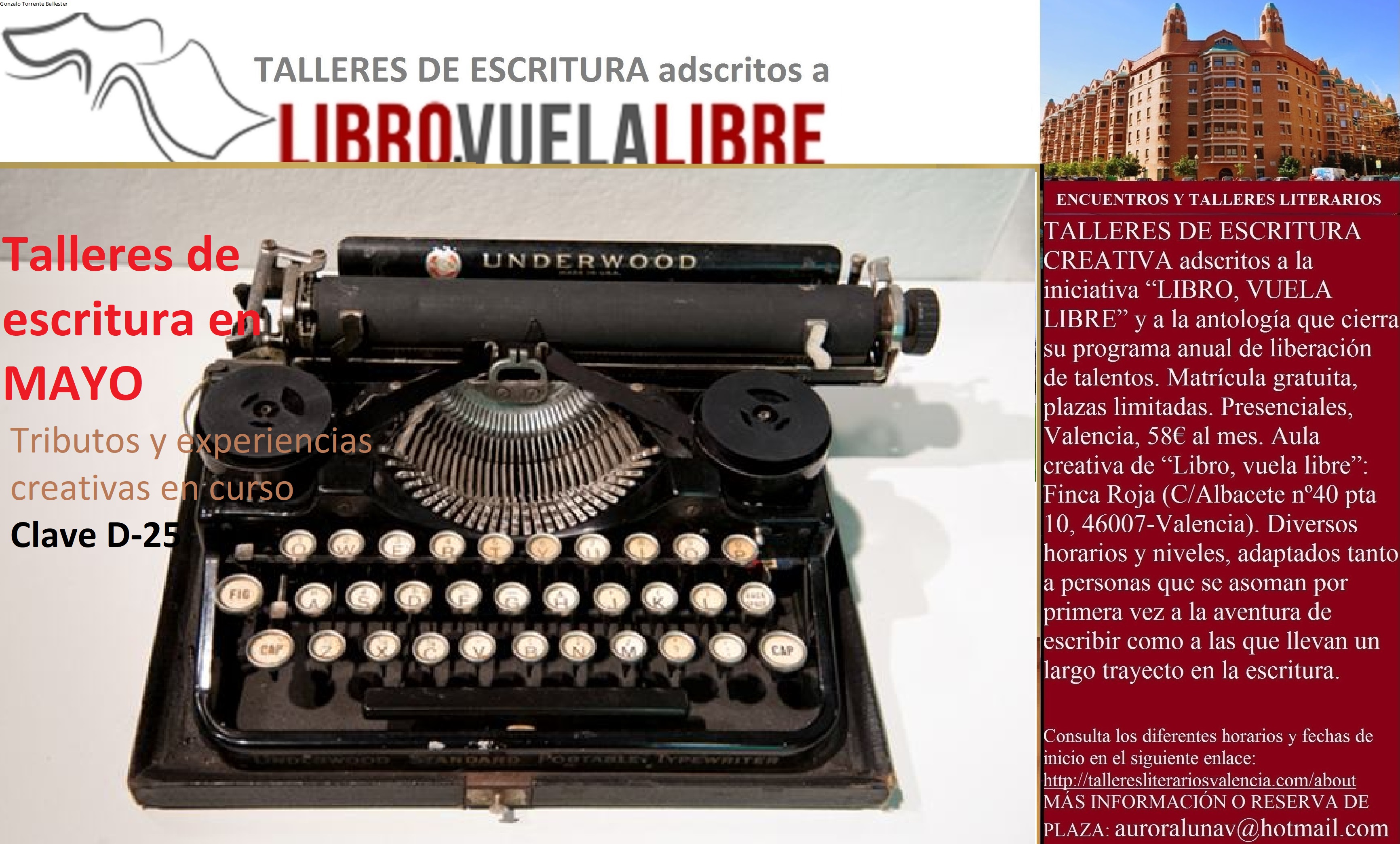 Taller de escritura mayo