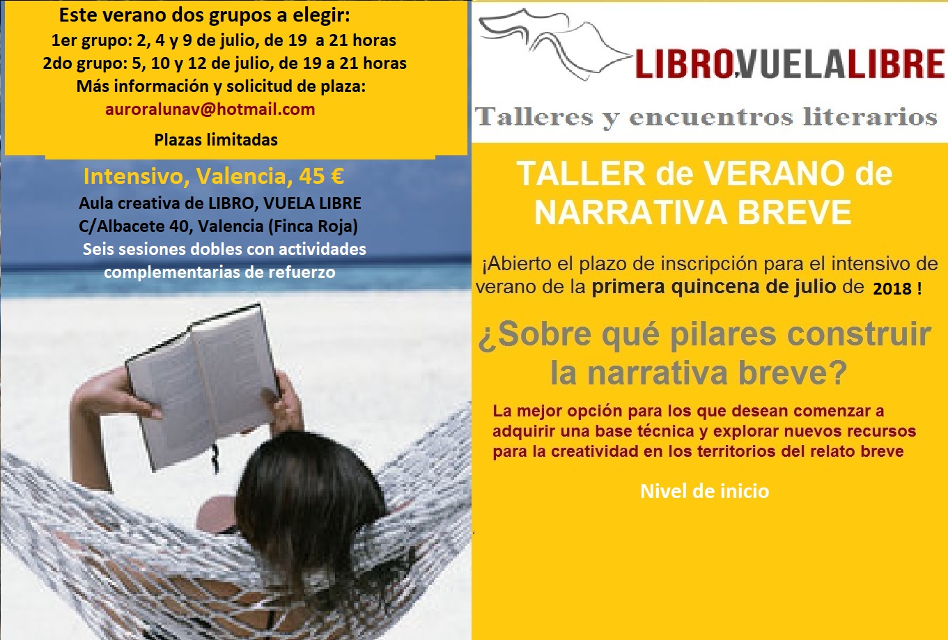 cursos de escritura en Valencia de narrativa breve