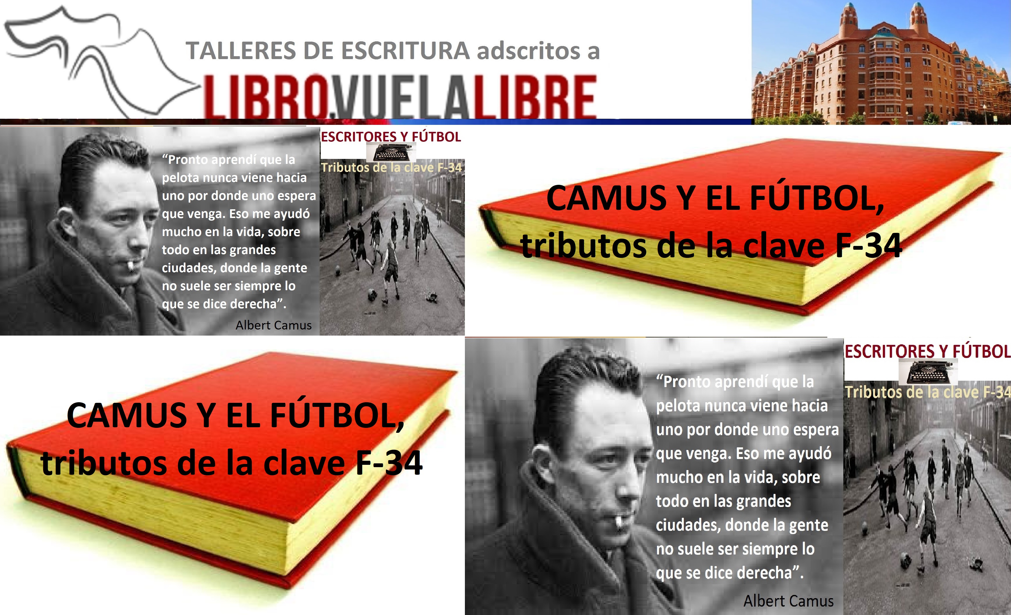 Camus y el fútbol. Talleres de escritura y eventos literarios en Valencia