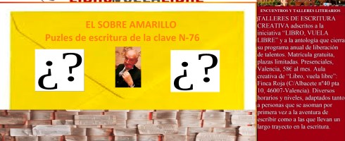 Ejercicios de escritura creativa en Valencia de la clave N-76