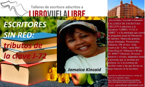 Talleres de escritura de LIBRO, VUELA LIBRE, tributos de la clave J-72