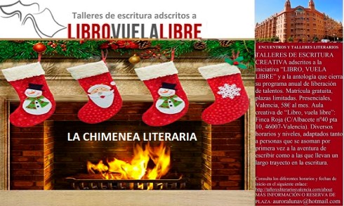 Club de lectura en Valencia de LIBRO, VUELA LIBRE. La chimenea literaria