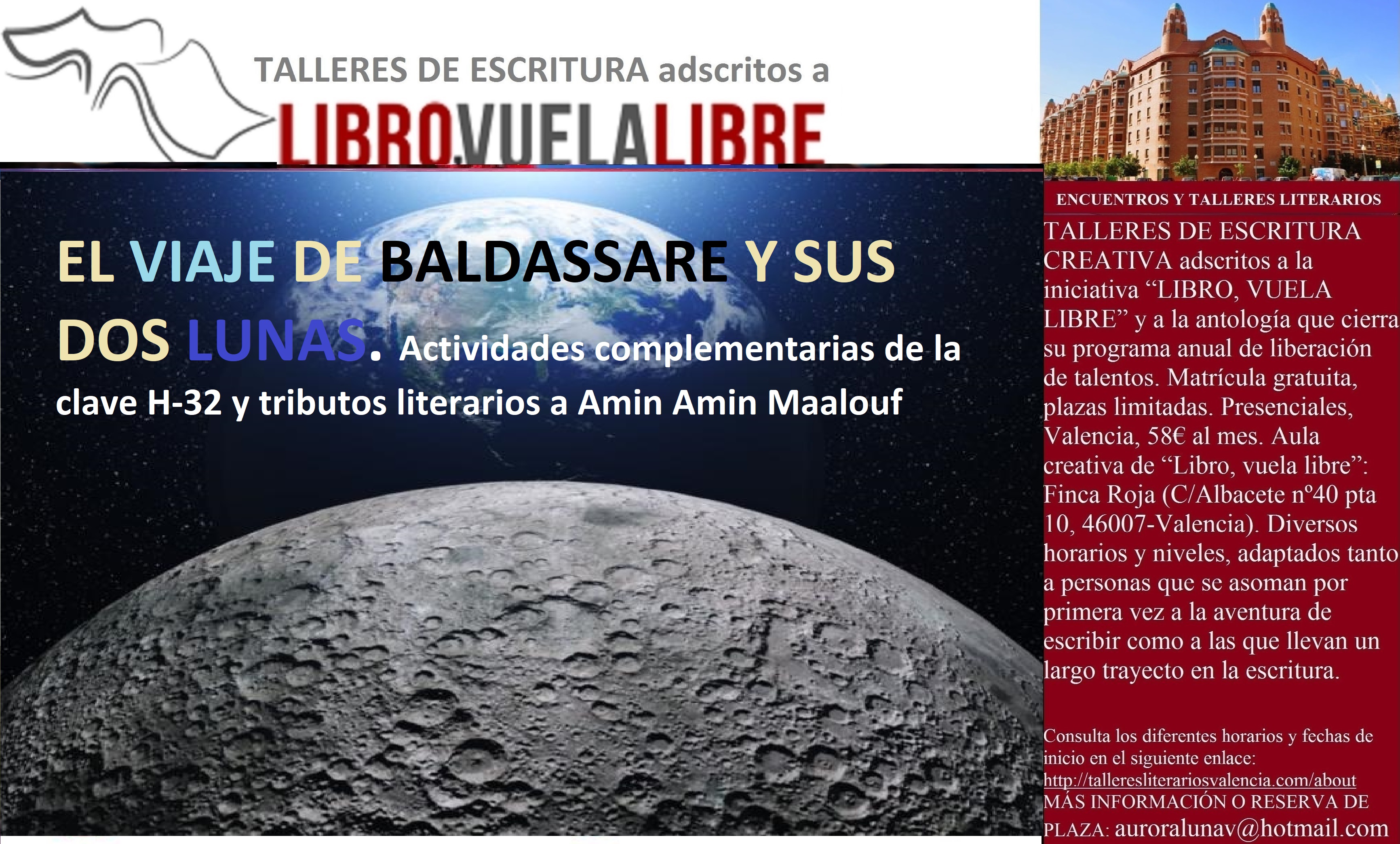 Clave h-32 del taller de escritura en Valencia de LIBRO, VUELA LIBRE