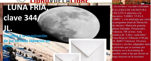 Taller literario en Valencia de LIBRO, VUELA LIBRE, clave 344 de los torneos de escritura en curso