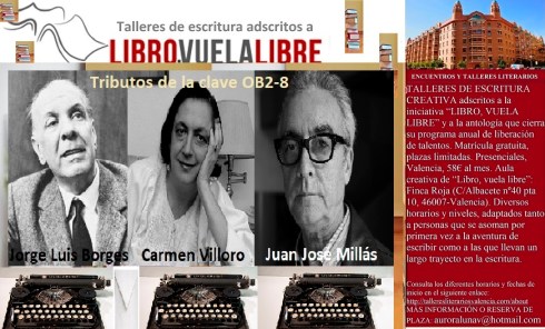 Tributos de la clave OB2-8 en los talleres literarios de LIBRO, VUELA LIBRE en Valencia