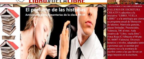 Relatos sensoriales de la clave PH-34 en el taller de escritura en Valencia de Libro, vuela libre