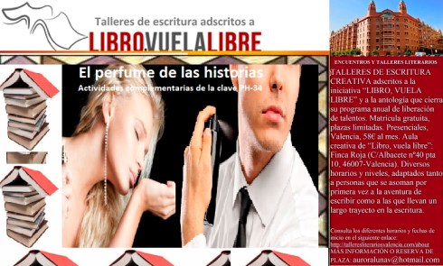 Relatos sensoriales de la clave PH-34 en el taller de escritura en Valencia de Libro, vuela libre