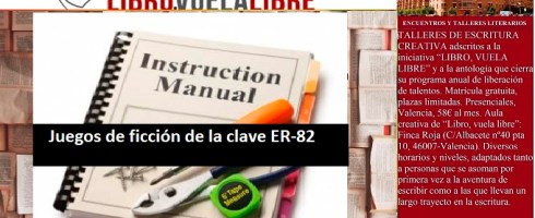 Clave ER-82. Ejercicios de ritmo en curso de los talleres de escritura en Valencia de LIBRO, VUELA LIBRE