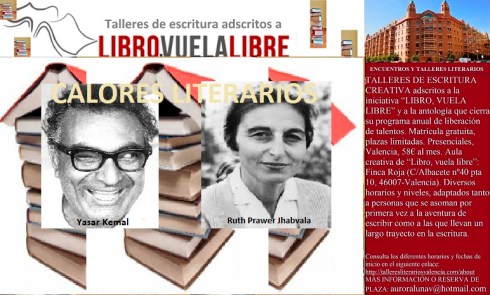 Calores literarios. Talleres literarios en Valencia de LIBRO, VUELA LIBRE