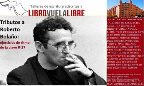 Roberto Bolaño. Tributos literarios del taller de escritura en curso
