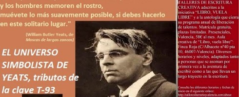 La poesía simbolista de Yeats en el taller de escritura en Valencia de LIBRO, VUELA LIBRE