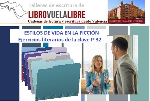 Personajes de novela y ejercicios literarios de la clave P-32 en los cursos de escritura en Valencia de Libro vuela libre