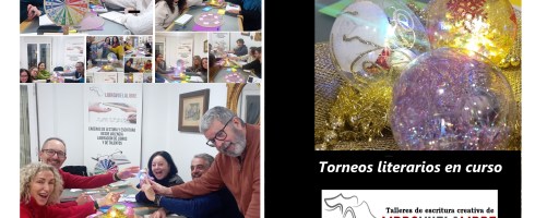 Actividades de escritura creativa en Valencia de los talleres literarios de LIBRO VUELA LIBRE. Torneos literarios en curso